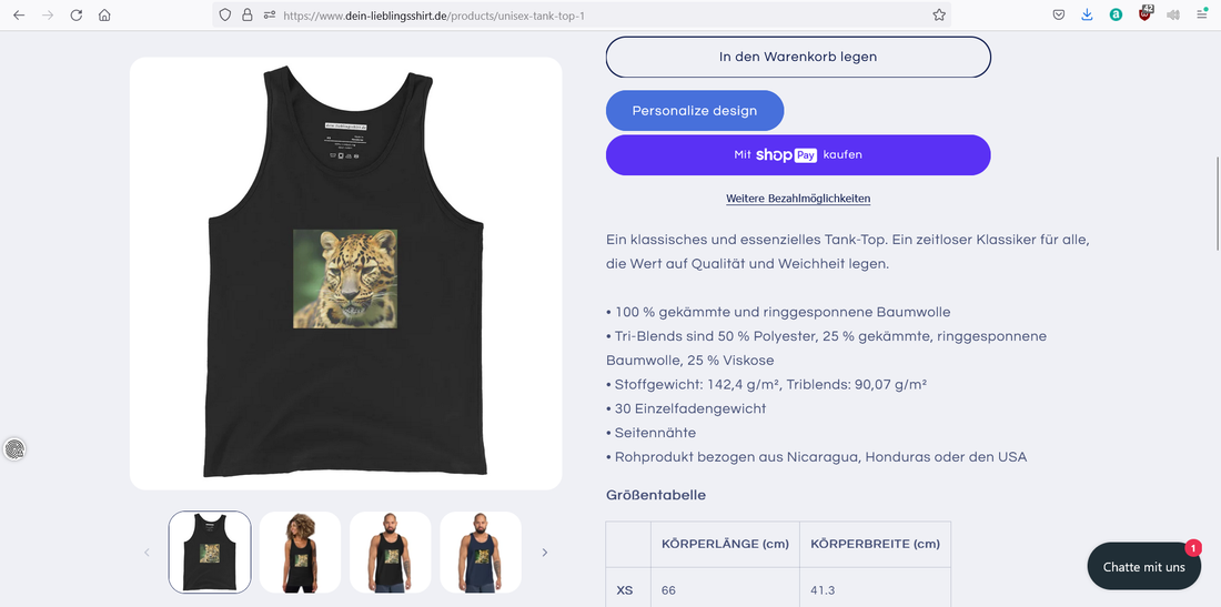 Essenzielles Unisex Tank-Top | Bella + Canvas 3480