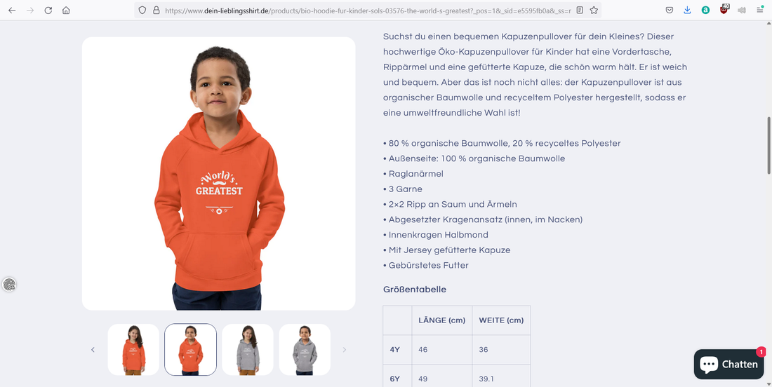 Bio-Hoodie für Kinder | SOL'S 03576