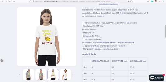 Bio-Baumwoll-T-Shirt für Kinder | Stanley/Stella STTK909