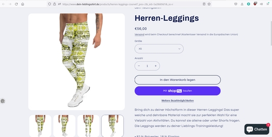 Allover-Leggings für Herren