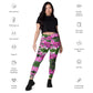 Recycelter V-Bund-Leggings mit Taschen 'Meine Poesie'