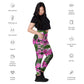 Recycelter V-Bund-Leggings mit Taschen 'Meine Poesie'