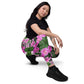 Recycelter V-Bund-Leggings mit Taschen 'Meine Poesie'