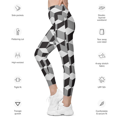 Wir stellen vor: deine neue Lieblingsleggings mit Taschen! Mit einem klassischen, hoch taillierten Schnitt, außergewöhnlichem Komfort und zwei praktischen Seitentaschen unterstützt dich diese Leggings sowohl beim Training als auch bei entspannten Spaziergängen durch die Stadt. Hol dir jetzt deine eigene!