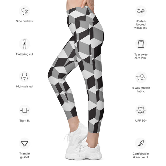 Wir stellen vor: deine neue Lieblingsleggings mit Taschen! Mit einem klassischen, hoch taillierten Schnitt, außergewöhnlichem Komfort und zwei praktischen Seitentaschen unterstützt dich diese Leggings sowohl beim Training als auch bei entspannten Spaziergängen durch die Stadt. Hol dir jetzt deine eigene!