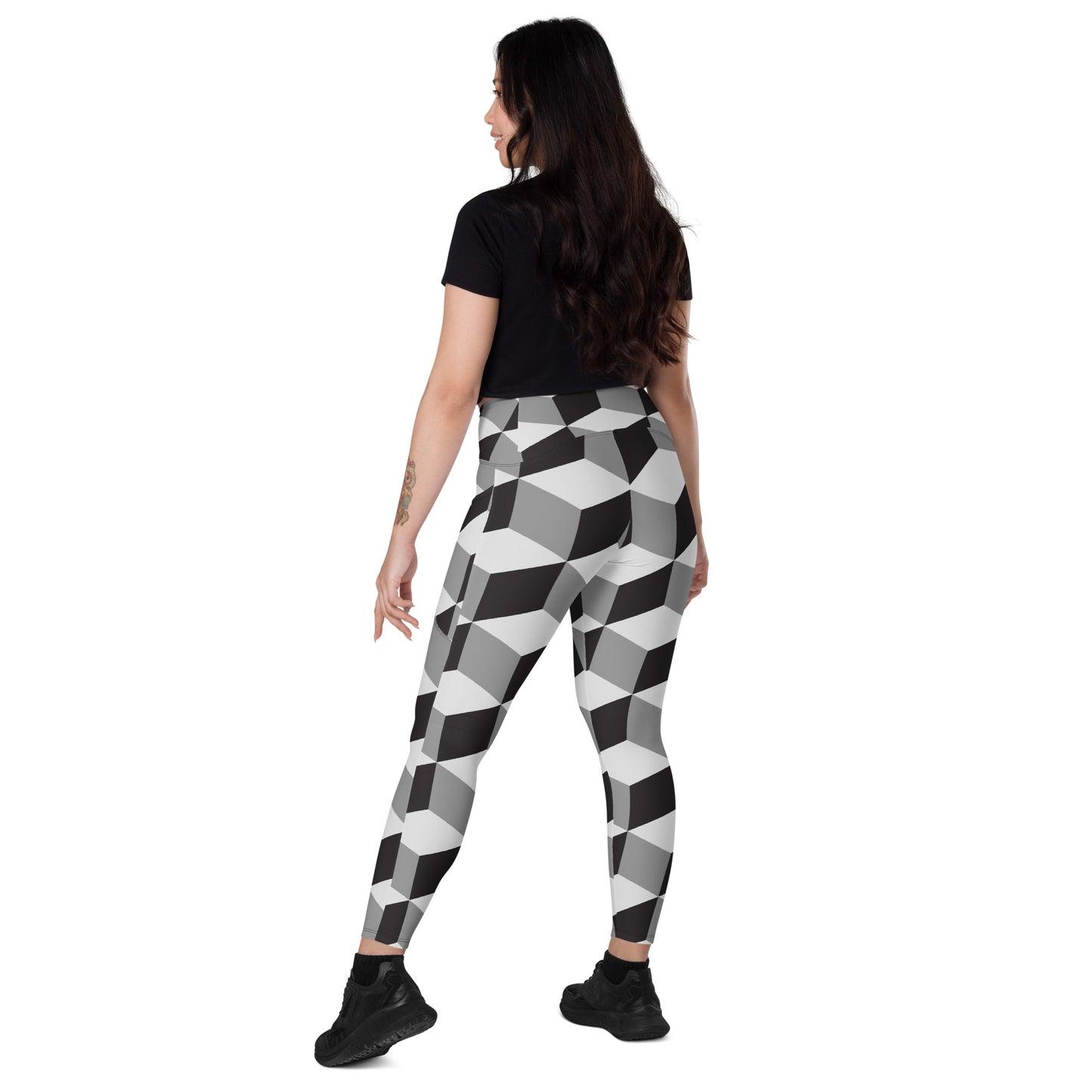 Leggings mit Taschen "Würfeldesign"