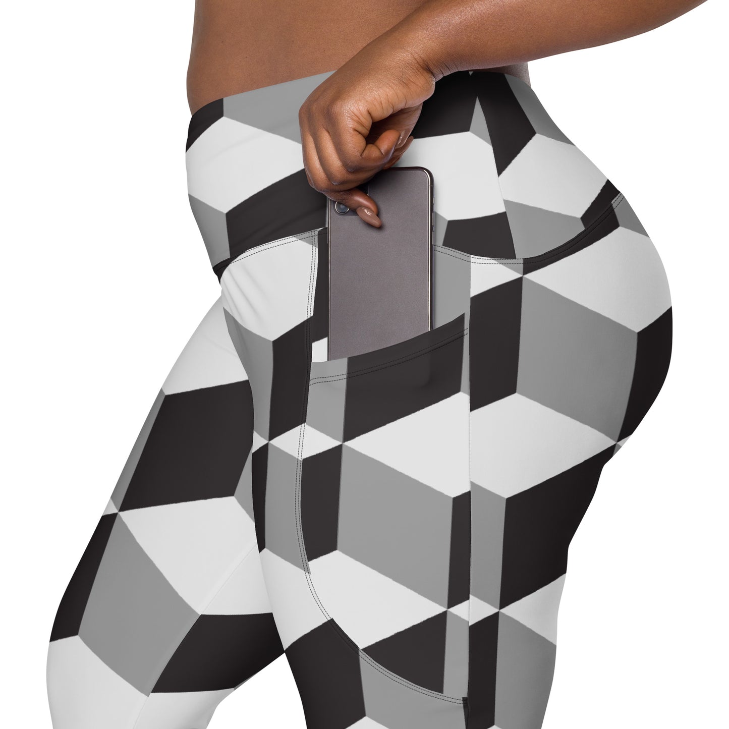 Leggings mit Taschen "Würfeldesign"