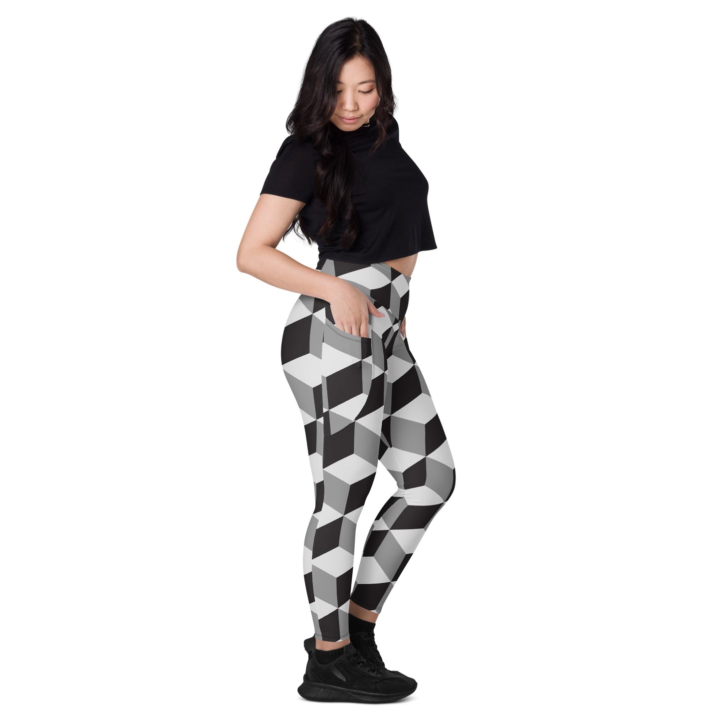 Leggings mit Taschen "Würfeldesign"