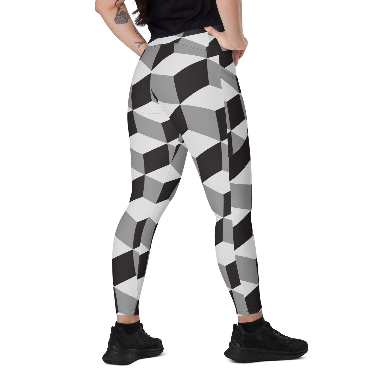 Leggings mit Taschen "Würfeldesign"