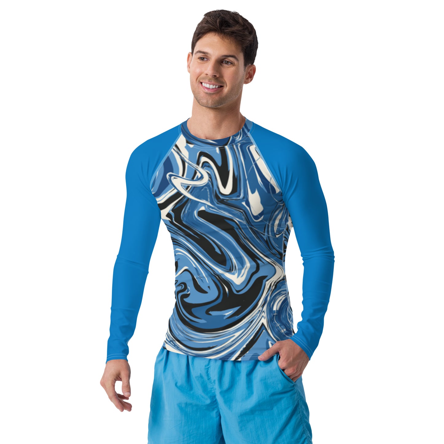 Herren-Rash-Guard "Blau"