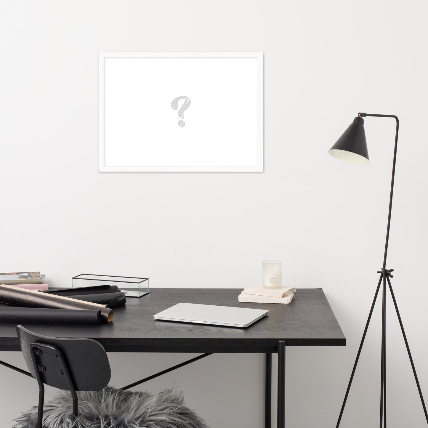 Gerahmtes Poster auf mattem Papier (21x30 - 61x91cm) '?'