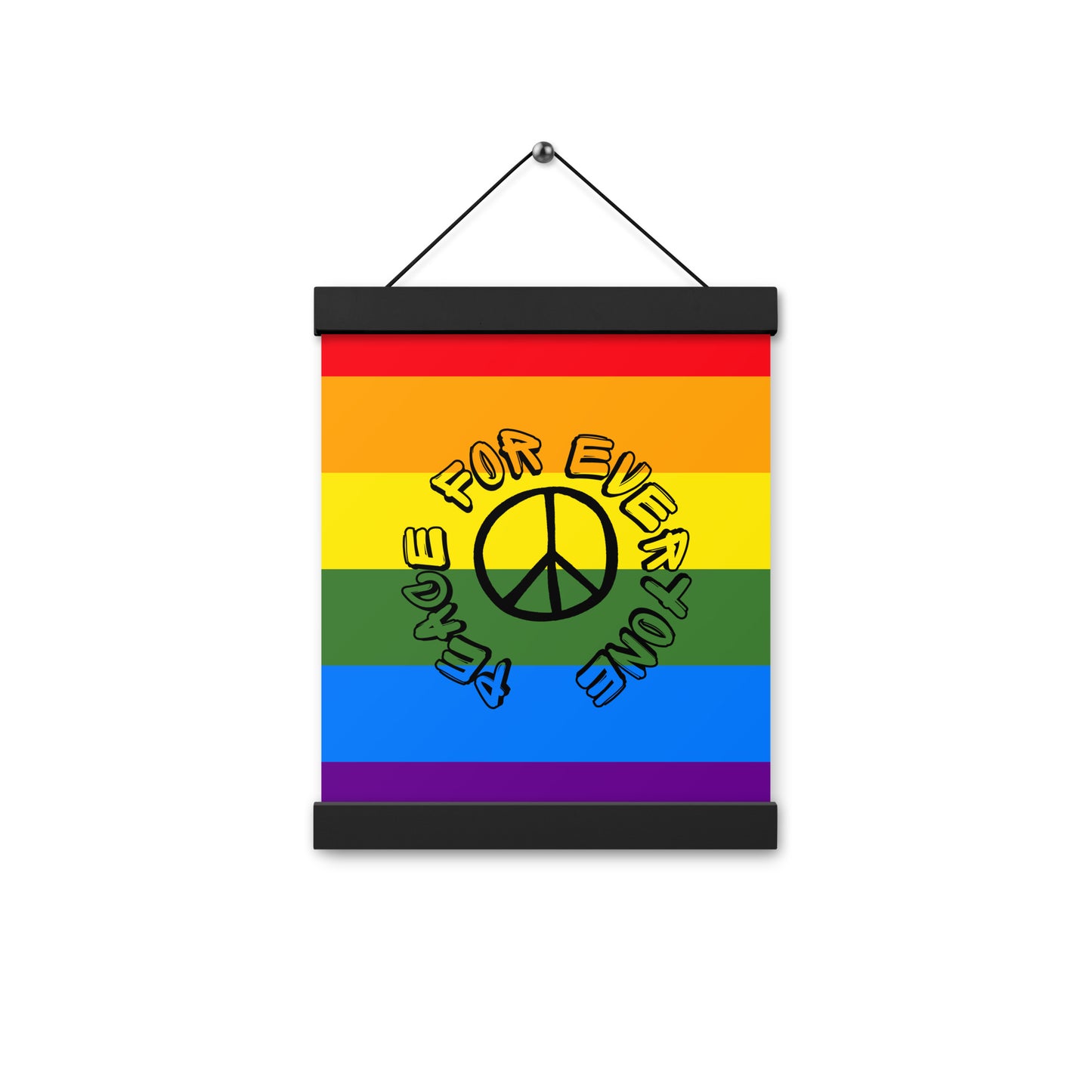 Poster mit Aufhängern (21x26cm) 'Peace for everyone'