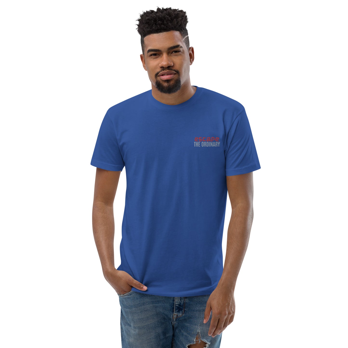 Enganliegendes Herren-T-Shirt | Next Level 3600 "Escape the ordinary"