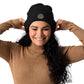 Gerippte Bio-Beanie 'Peace'