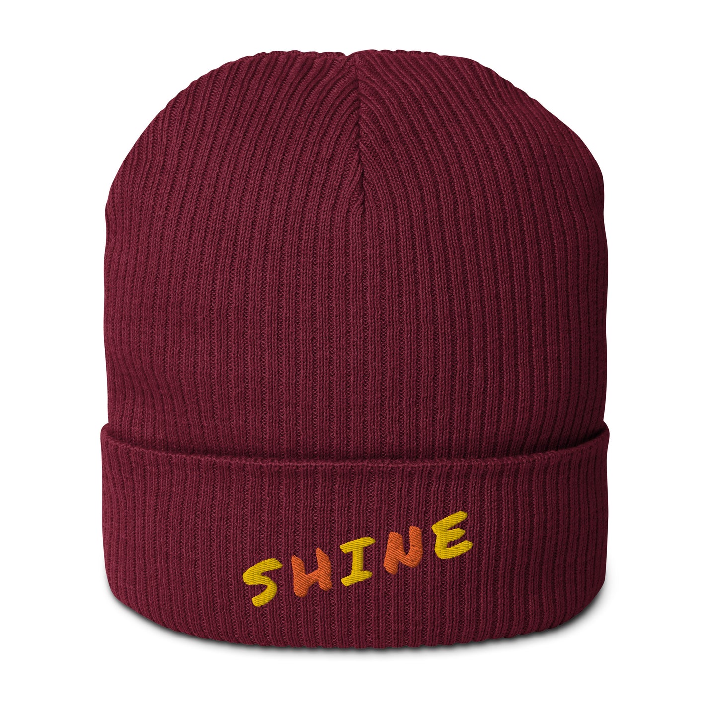 Gerippte Bio-Beanie 'Shine'