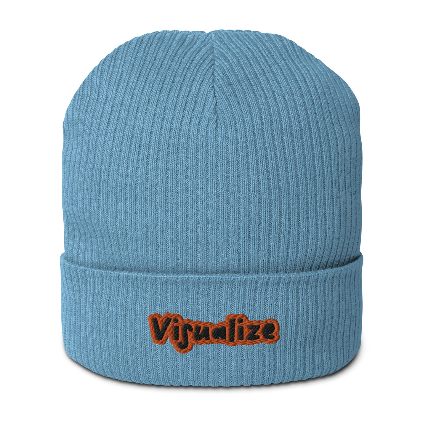 Gerippte Bio-Beanie 'Visualize'