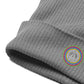 Gerippte Bio-Beanie 'Peace'