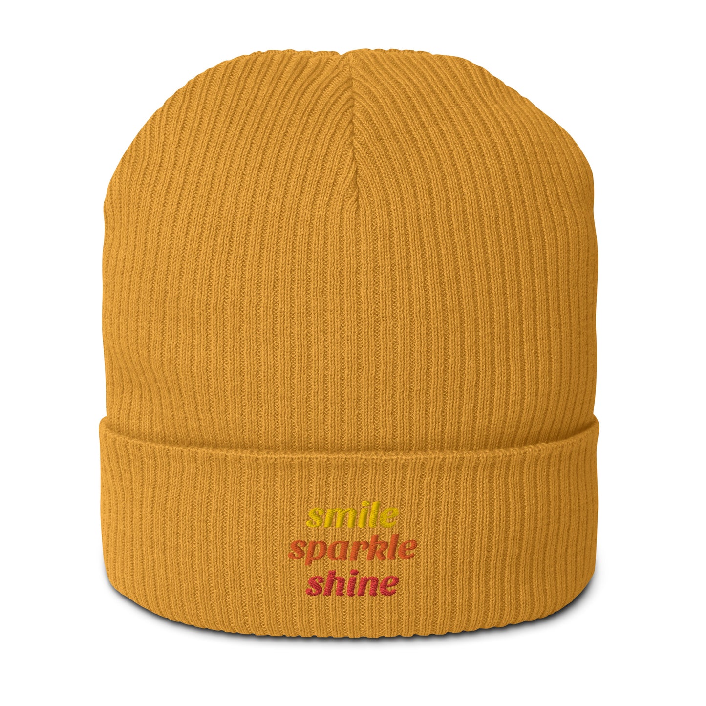 Gerippte Bio-Beanie 'Shine'