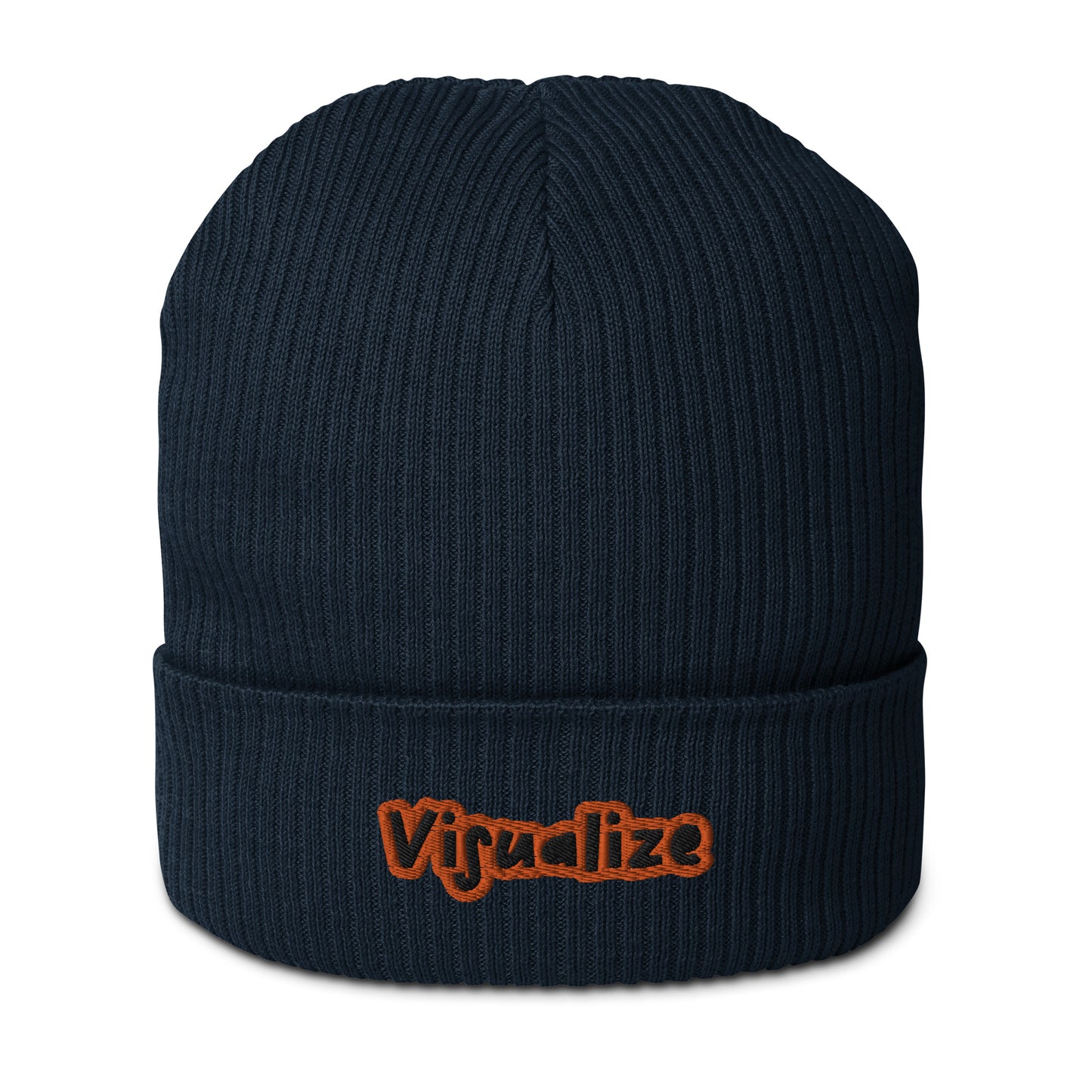 Gerippte Bio-Beanie 'Visualize'