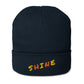 Gerippte Bio-Beanie 'Shine'