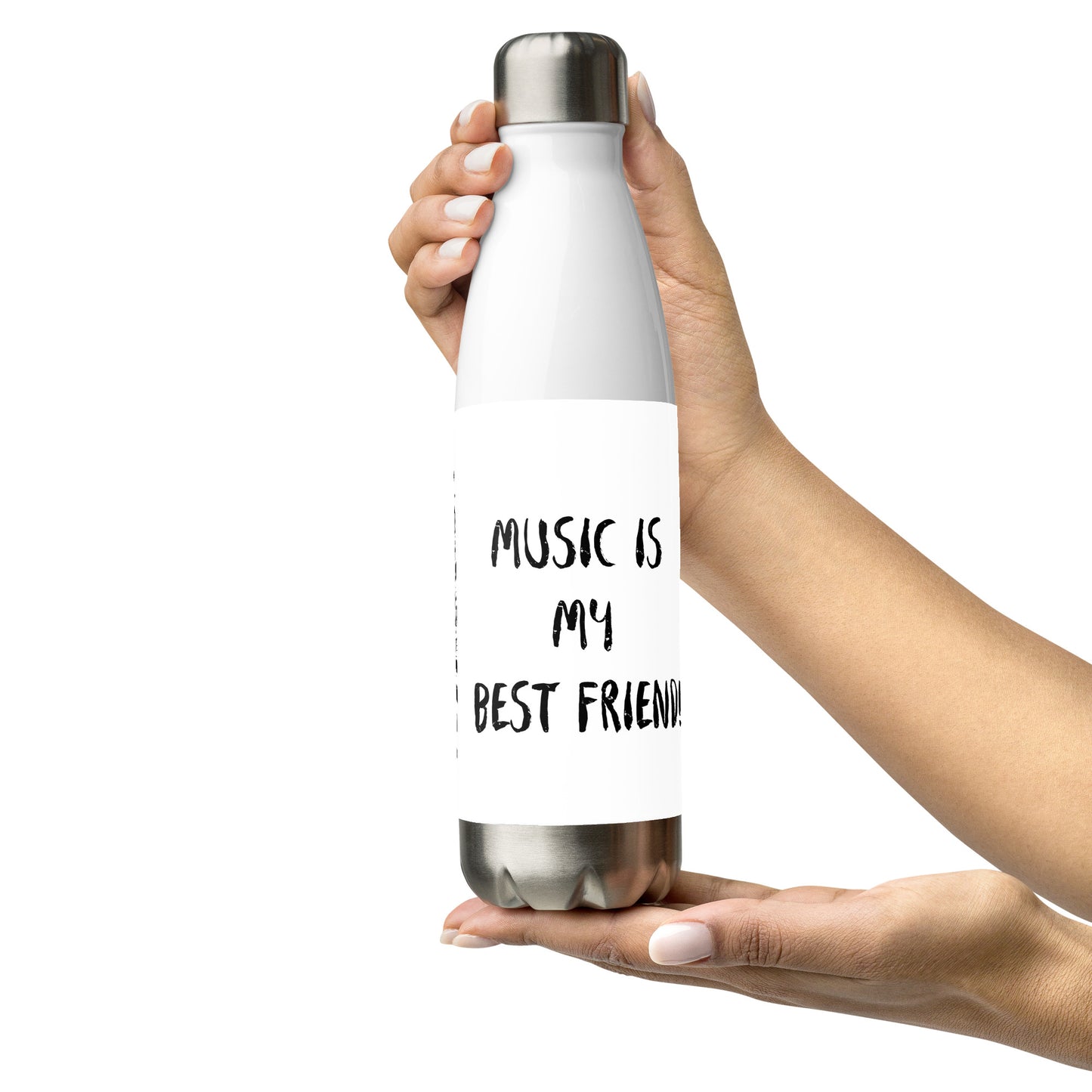 Edelstahl Trinkflasche 'Music is life', Teil meiner 'Music is life'-Kollektion