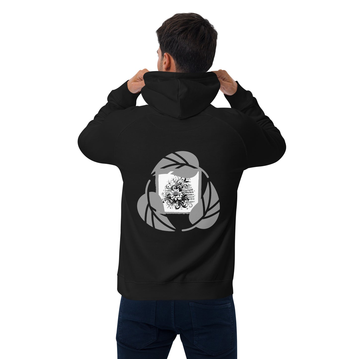 Unisex Bio-Raglan-Hoodie | SOL'S 03568 mit dem motiv 'Musik', Teil meiner 'Music is life'-Kollektion