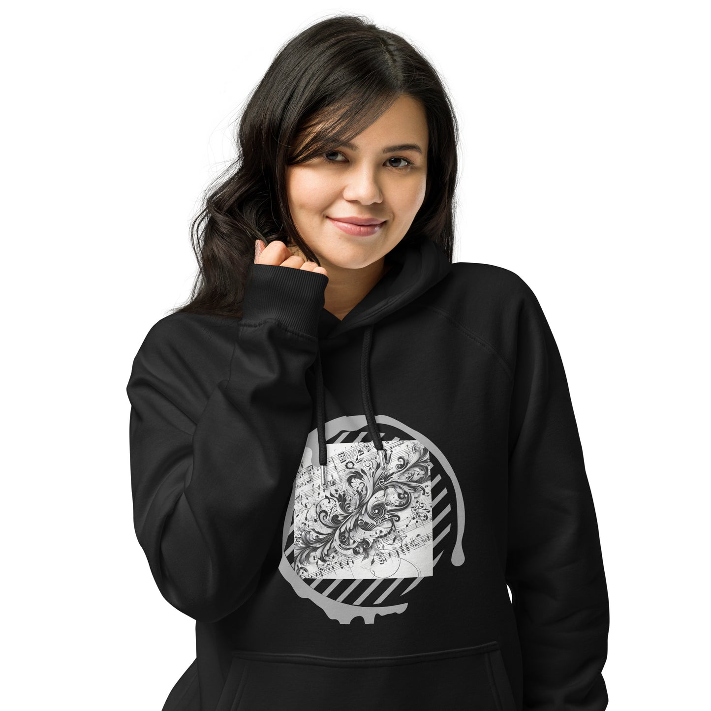 Unisex Bio-Raglan-Hoodie | SOL'S 03568 mit dem motiv 'Musik', Teil meiner 'Music is life'-Kollektion