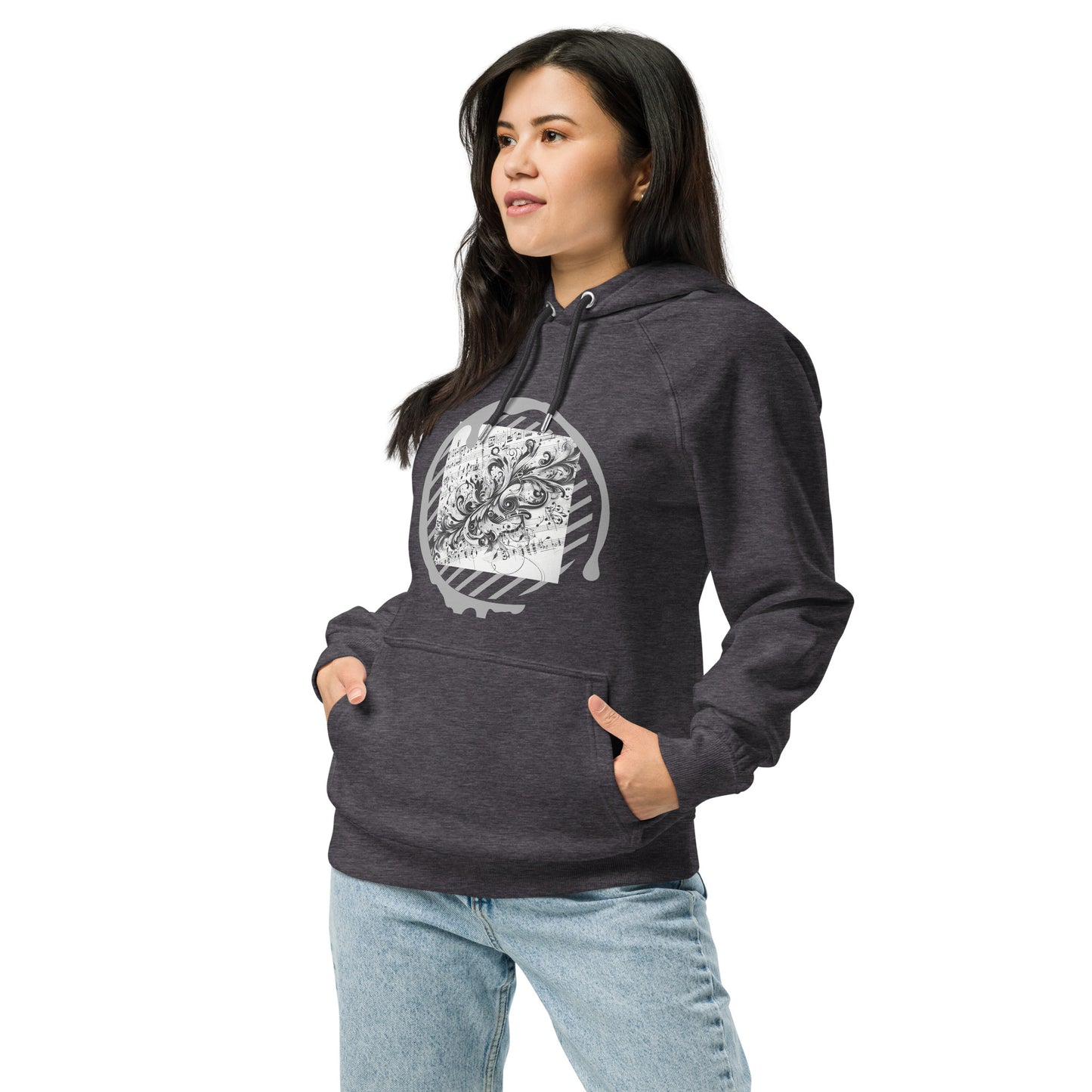 Unisex Bio-Raglan-Hoodie | SOL'S 03568 mit dem motiv 'Musik', Teil meiner 'Music is life'-Kollektion