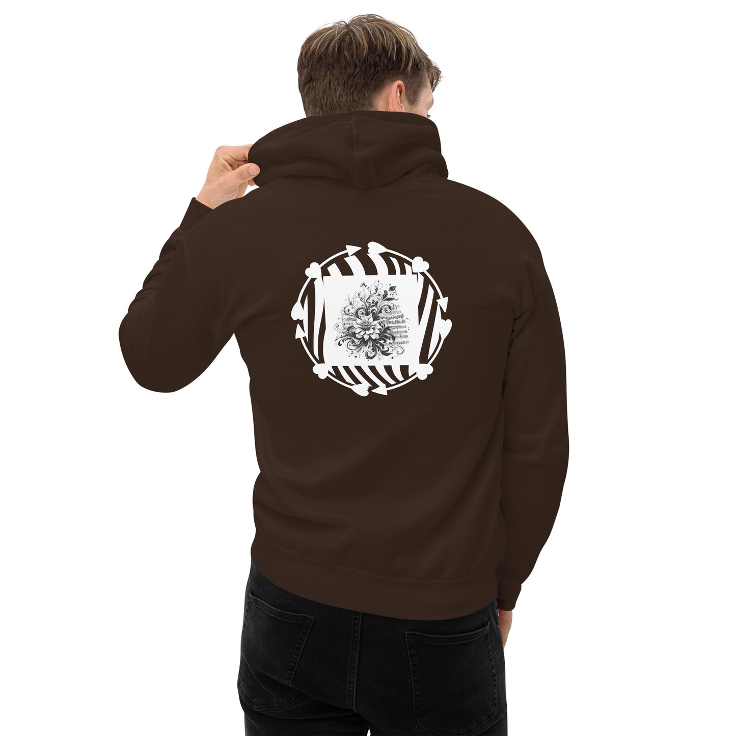 Unisex-Kapuzenpullover/hoodie | Gildan 18500 mit dem Motiv 'Musik', Teil meiner 'Music is life'-Kollektion