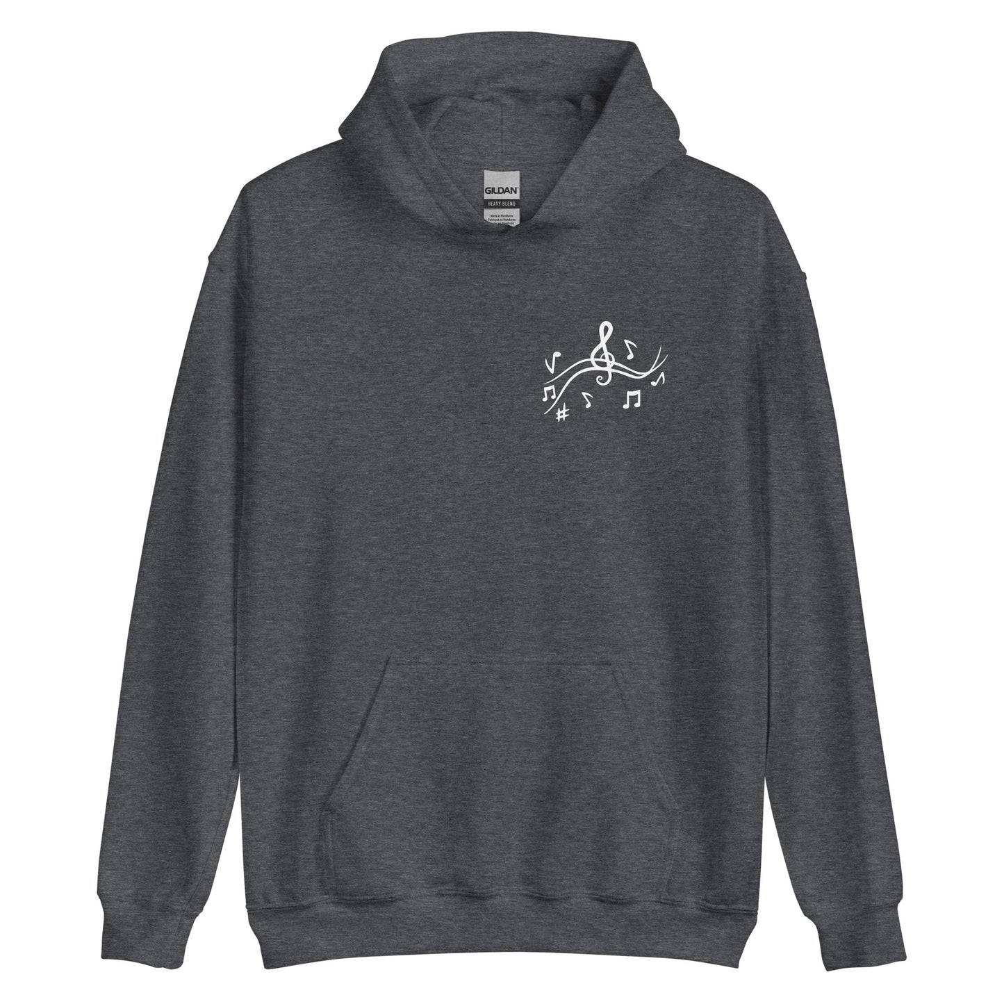 Unisex-Kapuzenpullover/hoodie | Gildan 18500 mit dem Motiv 'Musik', Teil meiner 'Music is life'-Kollektion