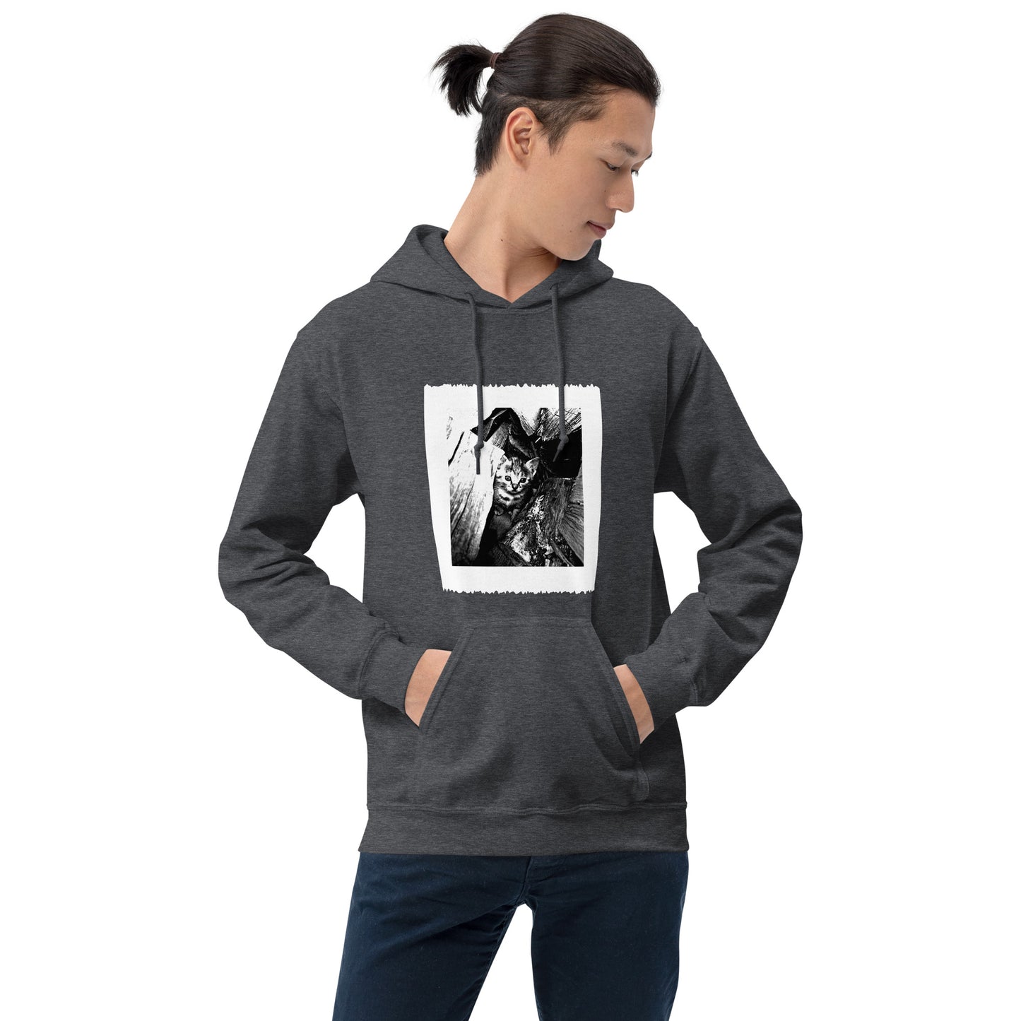 Unisex Heavy-Blend-Hoodie/Kapuzenpullover | Gildan 18500 mit dem Motiv 'Katze'