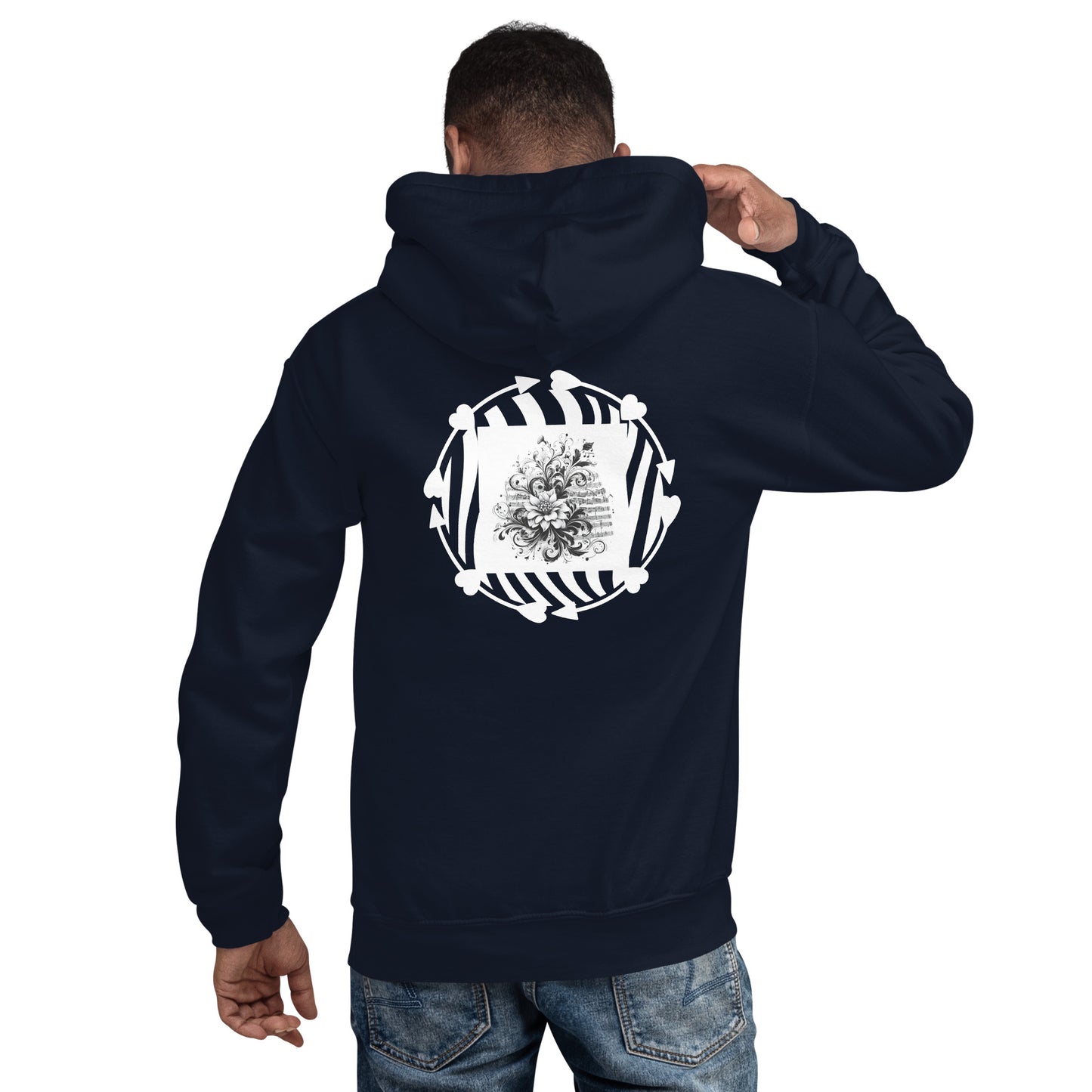 Unisex-Kapuzenpullover/hoodie | Gildan 18500 mit dem Motiv 'Musik', Teil meiner 'Music is life'-Kollektion