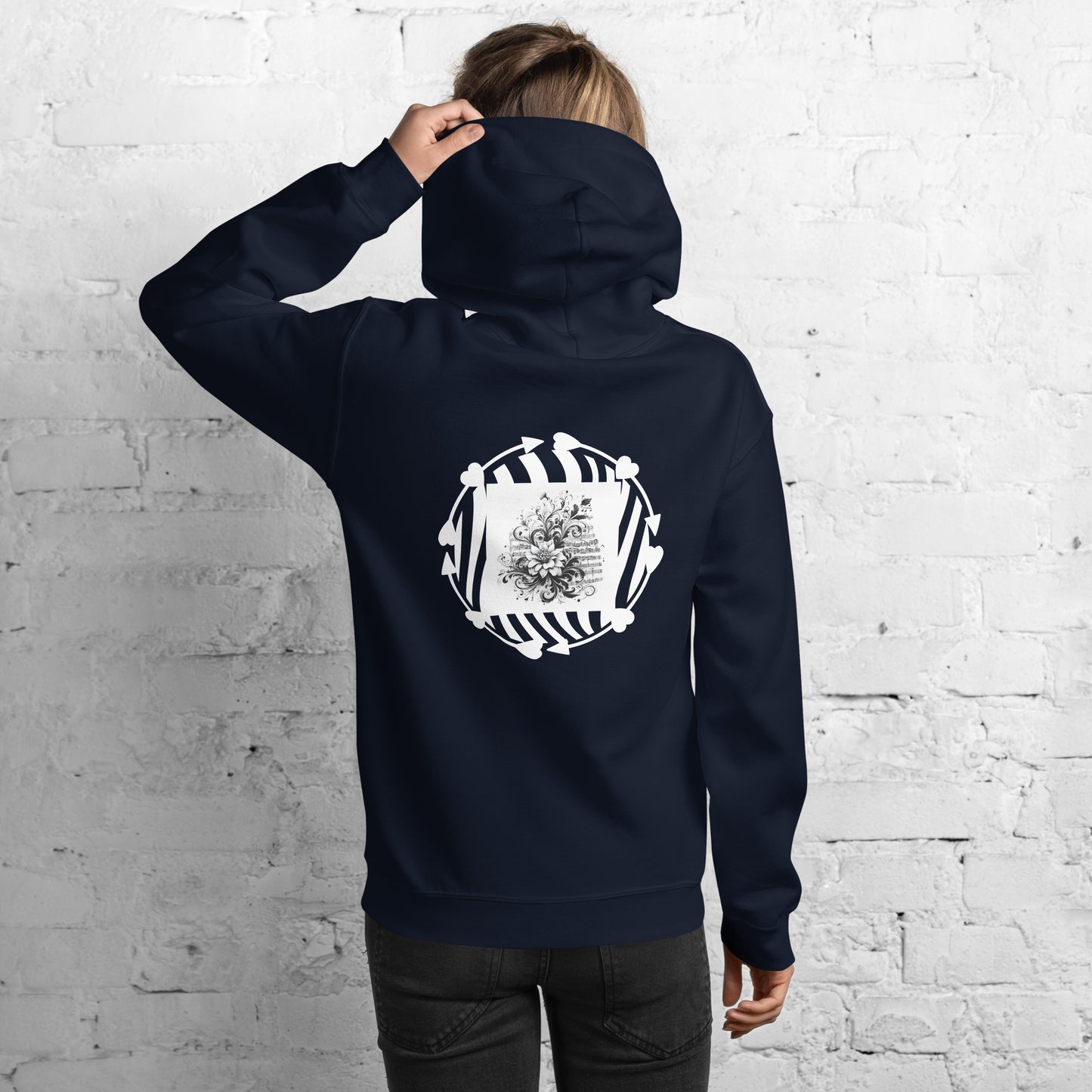 Unisex-Kapuzenpullover/hoodie | Gildan 18500 mit dem Motiv 'Musik', Teil meiner 'Music is life'-Kollektion