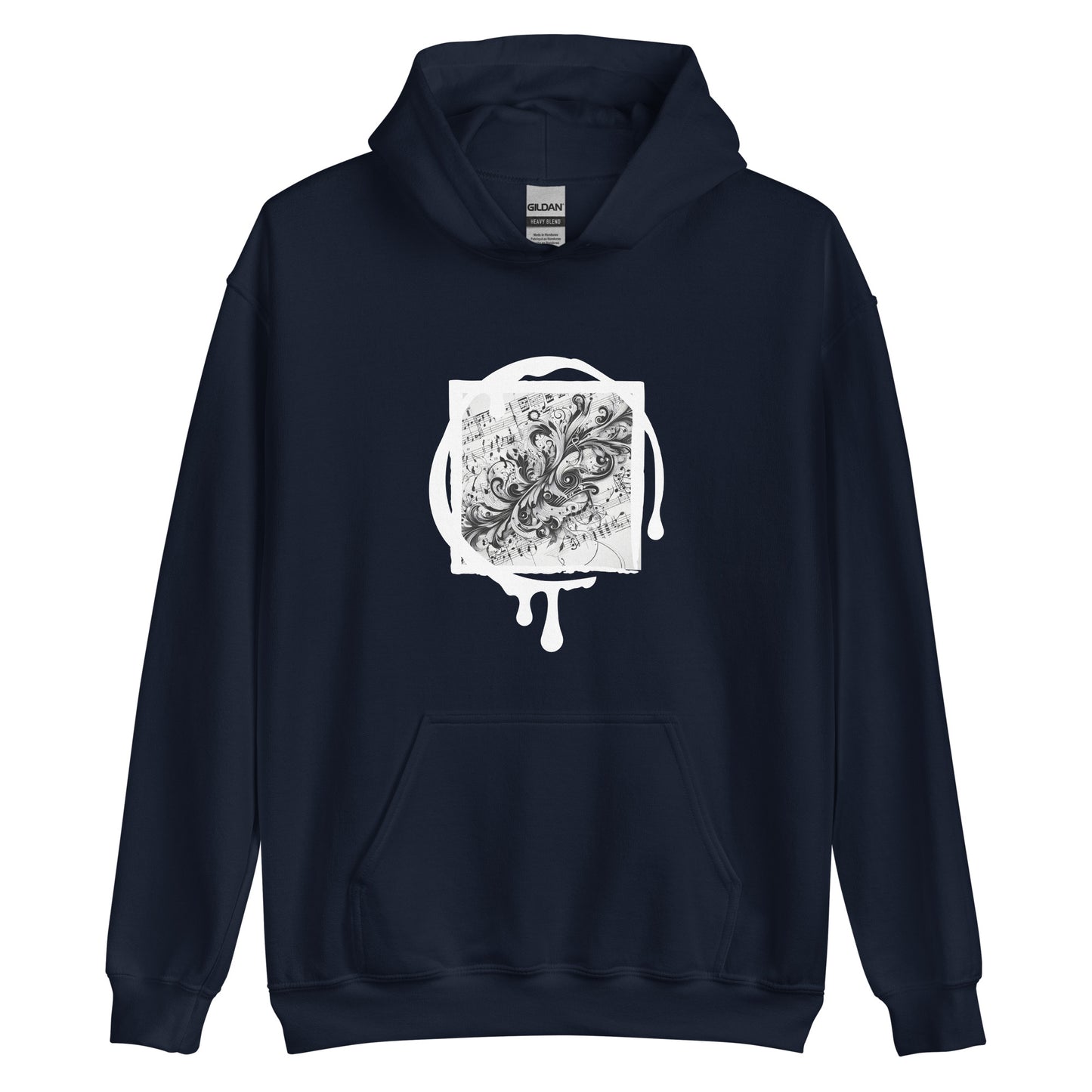 Unisex-Kapuzenpullover/Hoodie | Gildan 18500 mit dem Motiv 'Musik', Teil meiner 'Music is life'-Kollektion