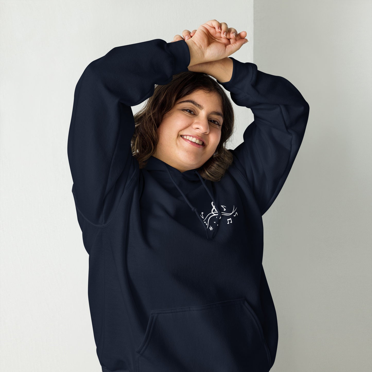 Unisex-Kapuzenpullover/hoodie | Gildan 18500 mit dem Motiv 'Musik', Teil meiner 'Music is life'-Kollektion