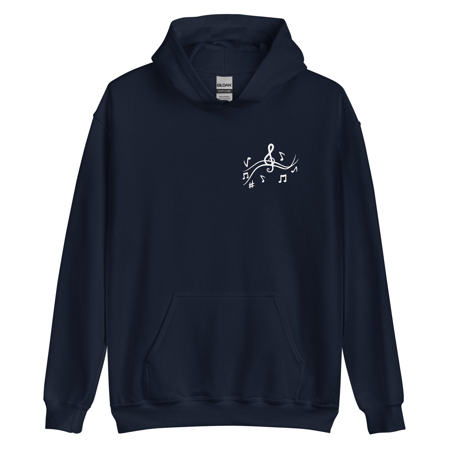 Unisex-Kapuzenpullover/hoodie | Gildan 18500 mit dem Motiv 'Musik', Teil meiner 'Music is life'-Kollektion