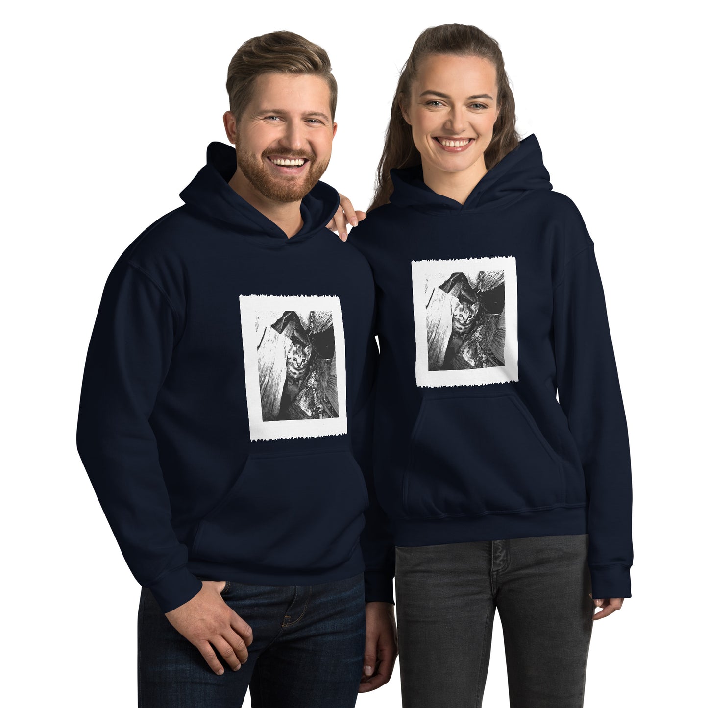 Unisex Heavy-Blend-Hoodie/Kapuzenpullover | Gildan 18500 mit dem Motiv 'Katze'