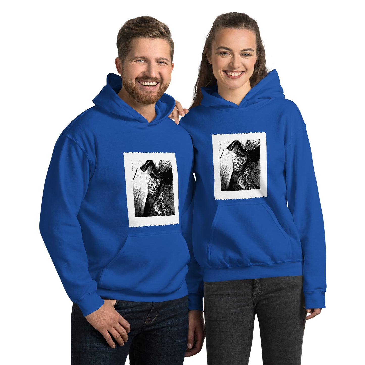 Unisex Heavy-Blend-Hoodie/Kapuzenpullover | Gildan 18500 mit dem Motiv 'Katze'