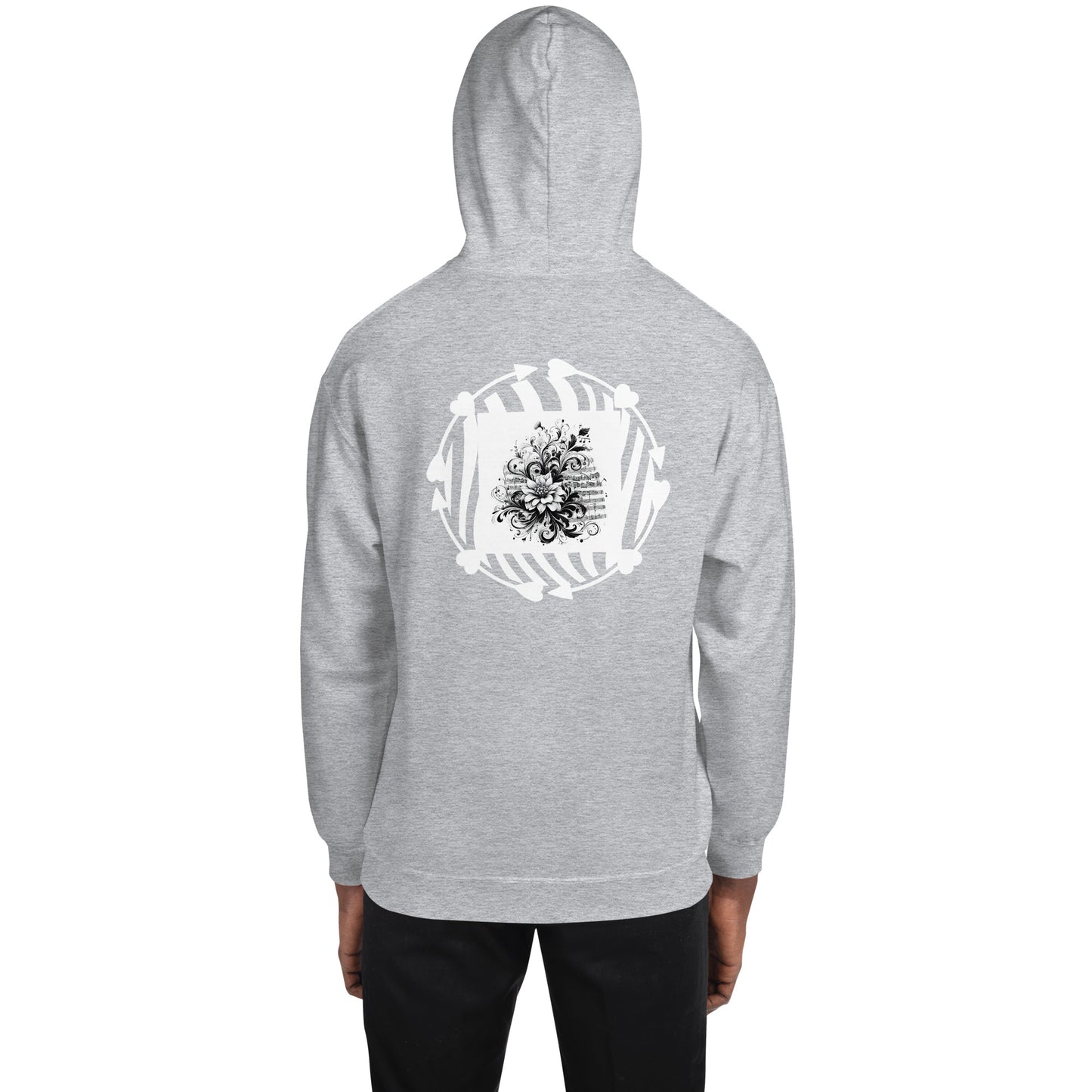 Unisex-Kapuzenpullover/hoodie | Gildan 18500 mit dem Motiv 'Musik', Teil meiner 'Music is life'-Kollektion