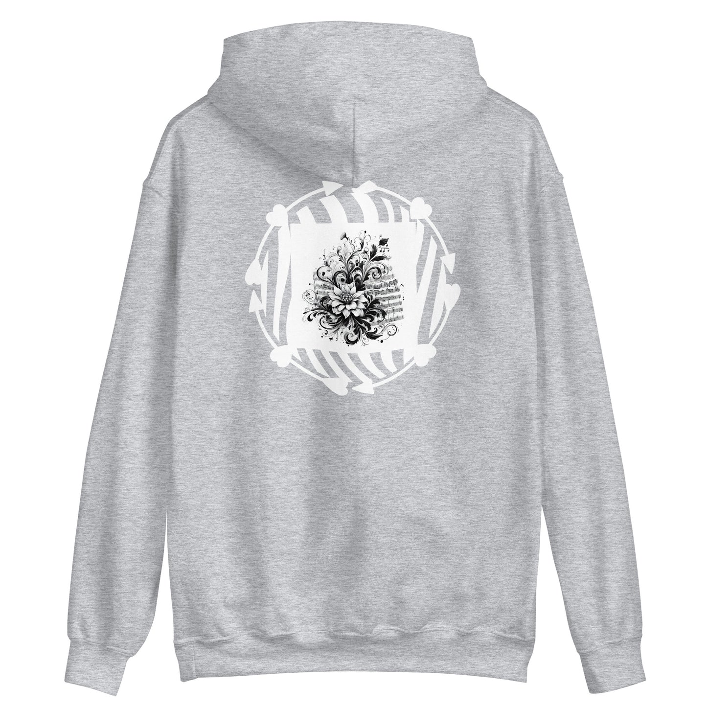 Unisex-Kapuzenpullover/hoodie | Gildan 18500 mit dem Motiv 'Musik', Teil meiner 'Music is life'-Kollektion