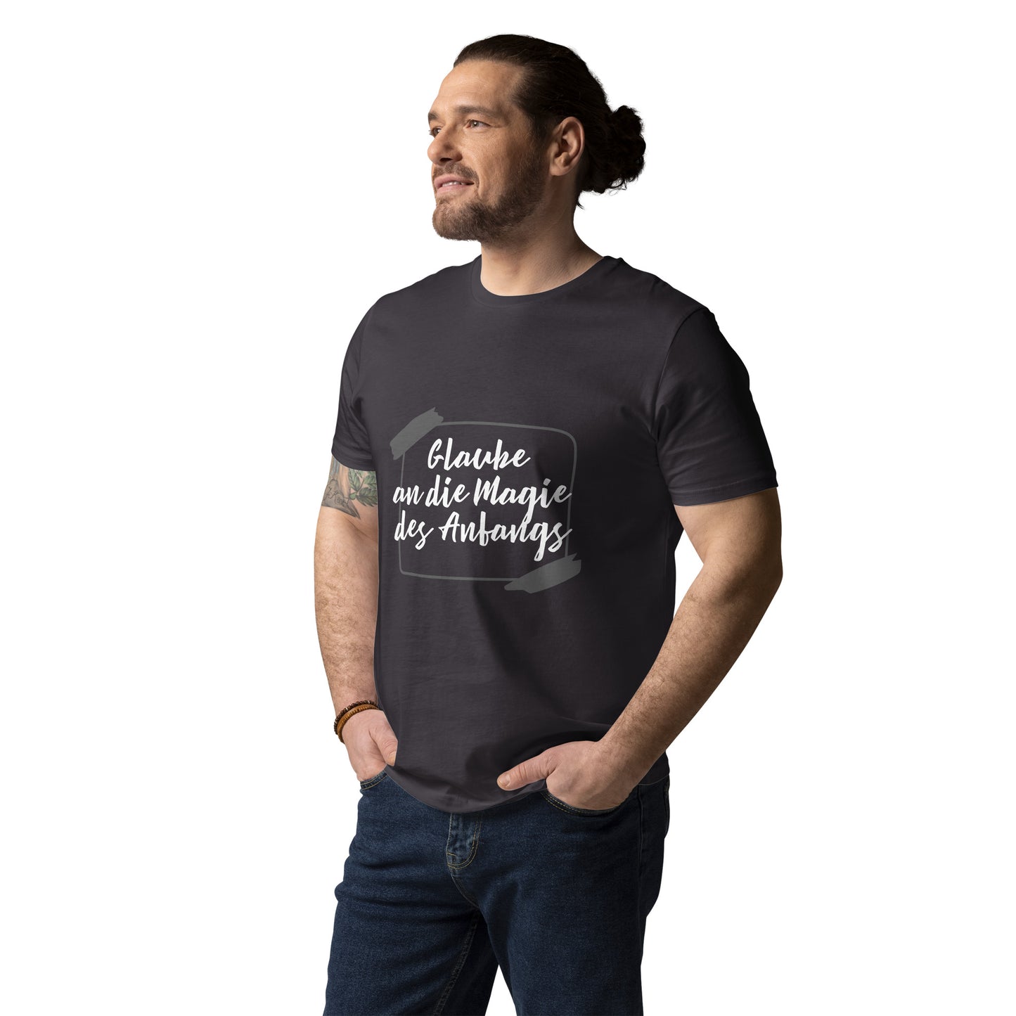 Unisex-Bio-Baumwoll-T-Shirt 'Glaube an die Magie des Anfangs'