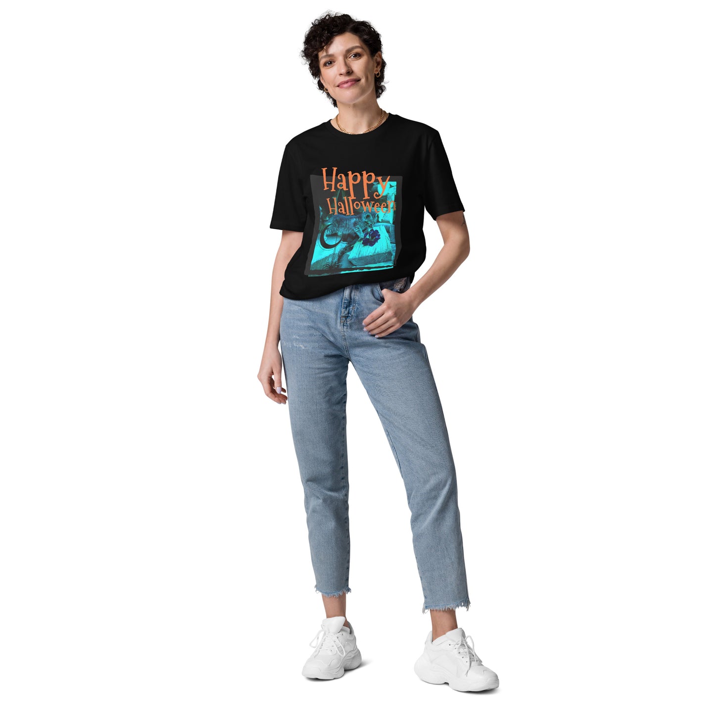 Unisex-Bio-Baumwoll-T-Shirt | Stanley/Stella STTU169 "Happy Halloween"