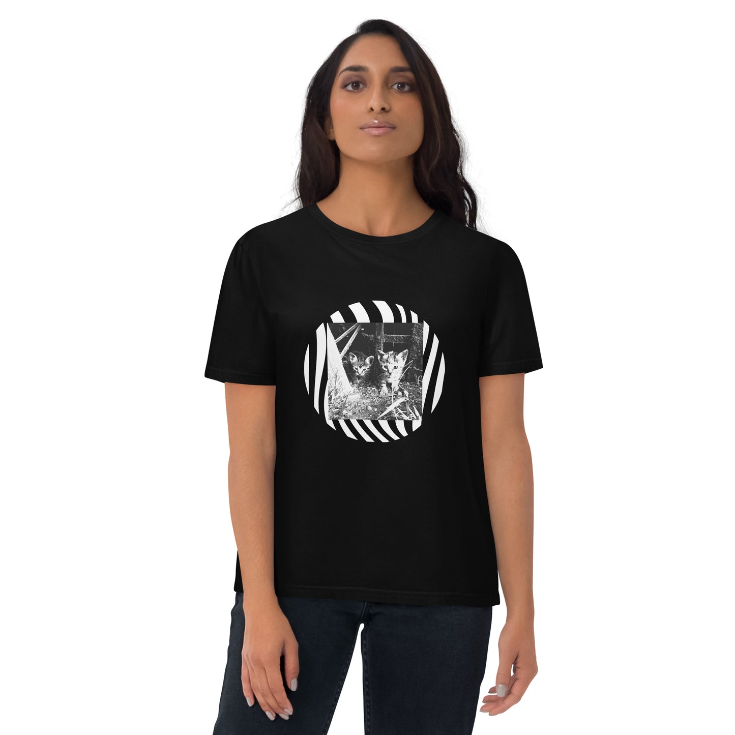 Unisex-Bio-Baumwoll-T-Shirt | Stanley/Stella STTU169 mit dem Motiv 'Katzen'