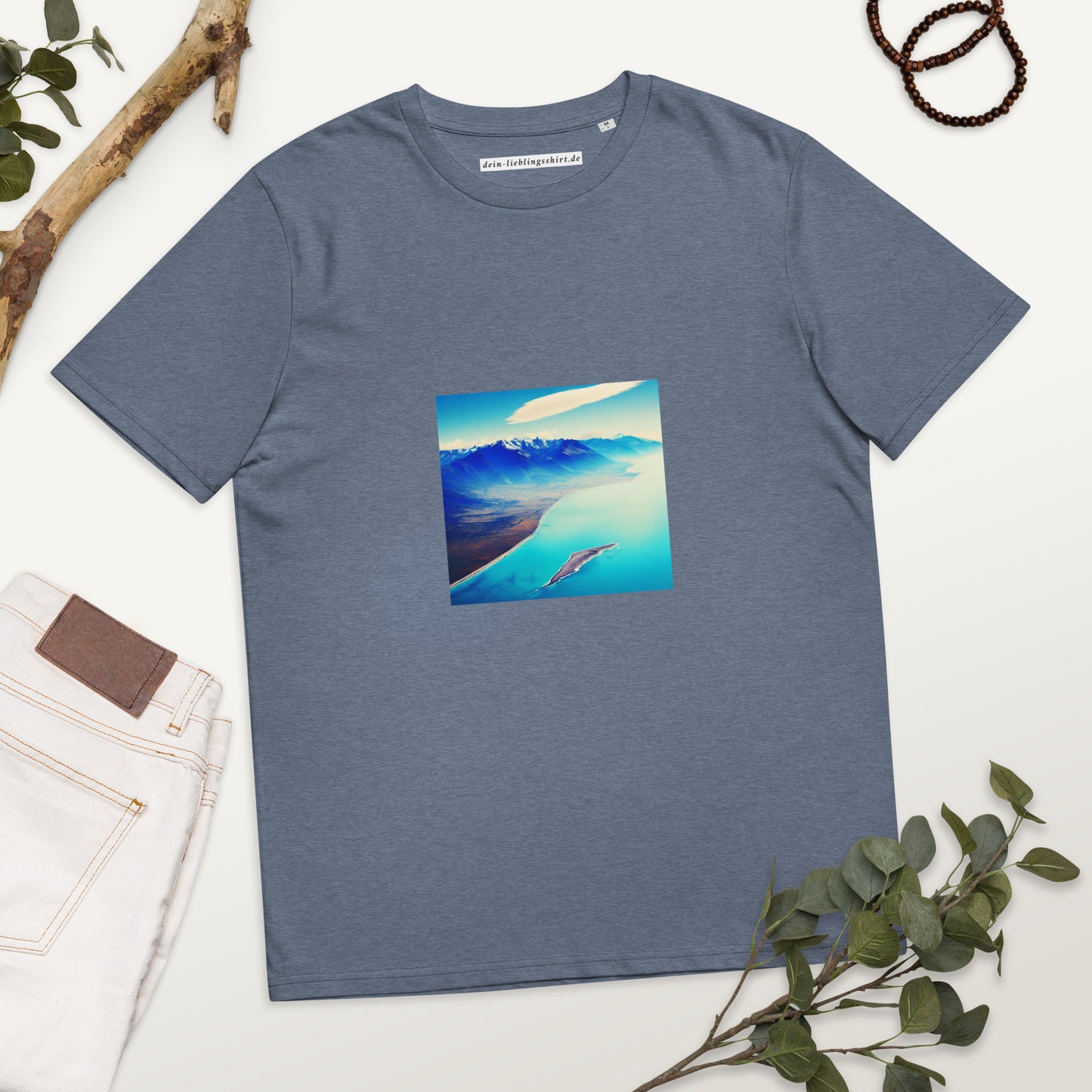 Unisex-Bio-Baumwoll-T-Shirt | Stanley/Stella STTU169 "Tief blaues Meer"