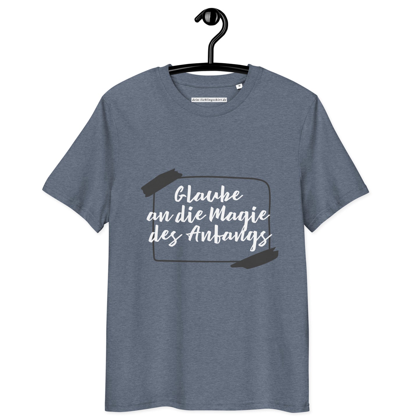 Unisex-Bio-Baumwoll-T-Shirt 'Glaube an die Magie des Anfangs'