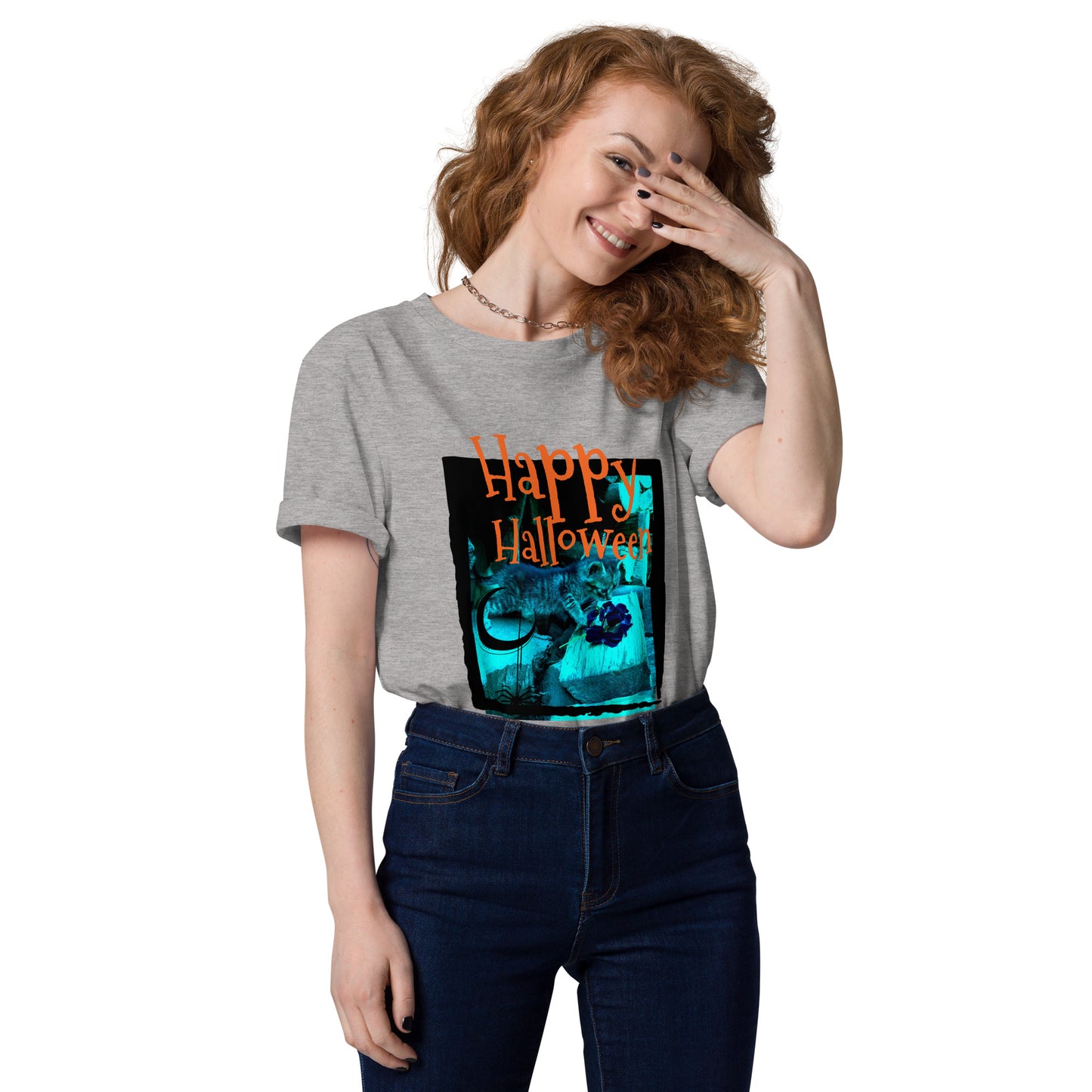 Unisex-Bio-Baumwoll-T-Shirt | Stanley/Stella STTU169 "Happy Halloween"