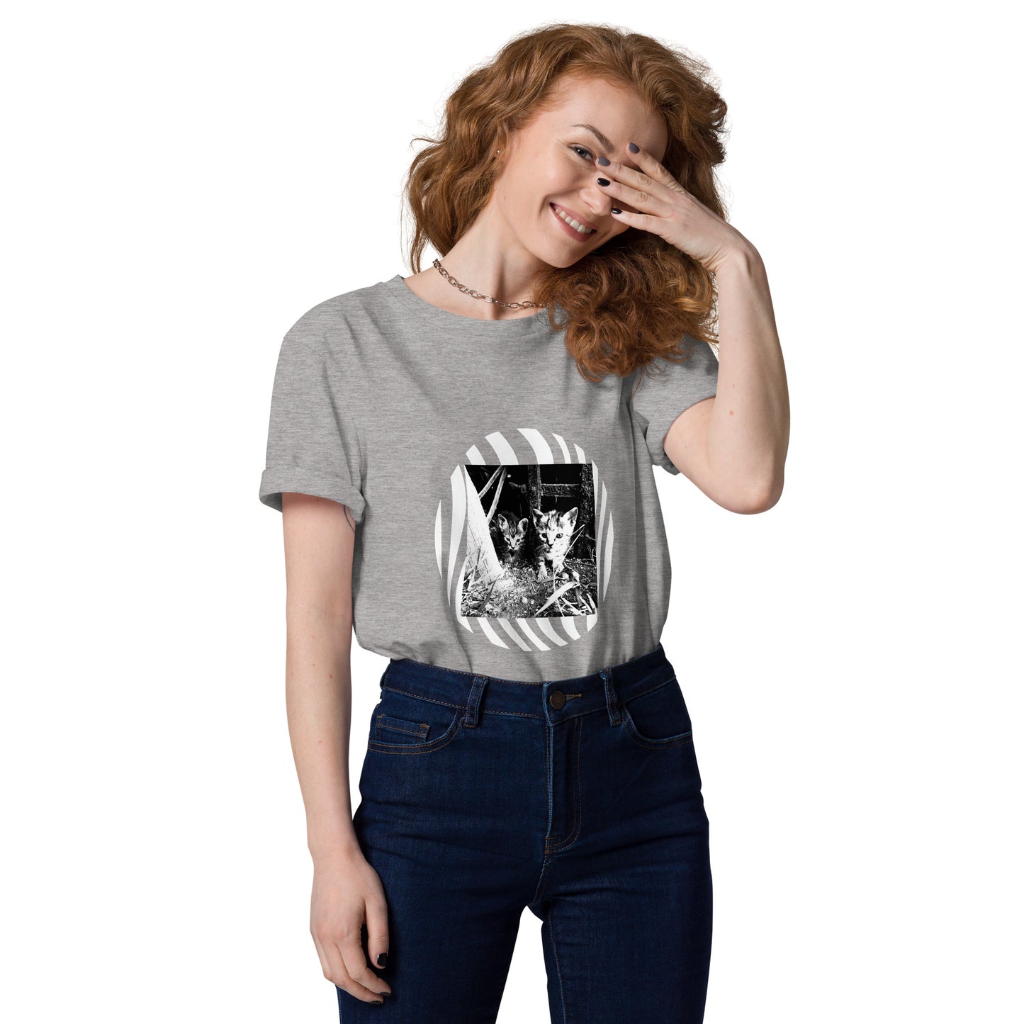 Unisex-Bio-Baumwoll-T-Shirt | Stanley/Stella STTU169 mit dem Motiv 'Katzen'