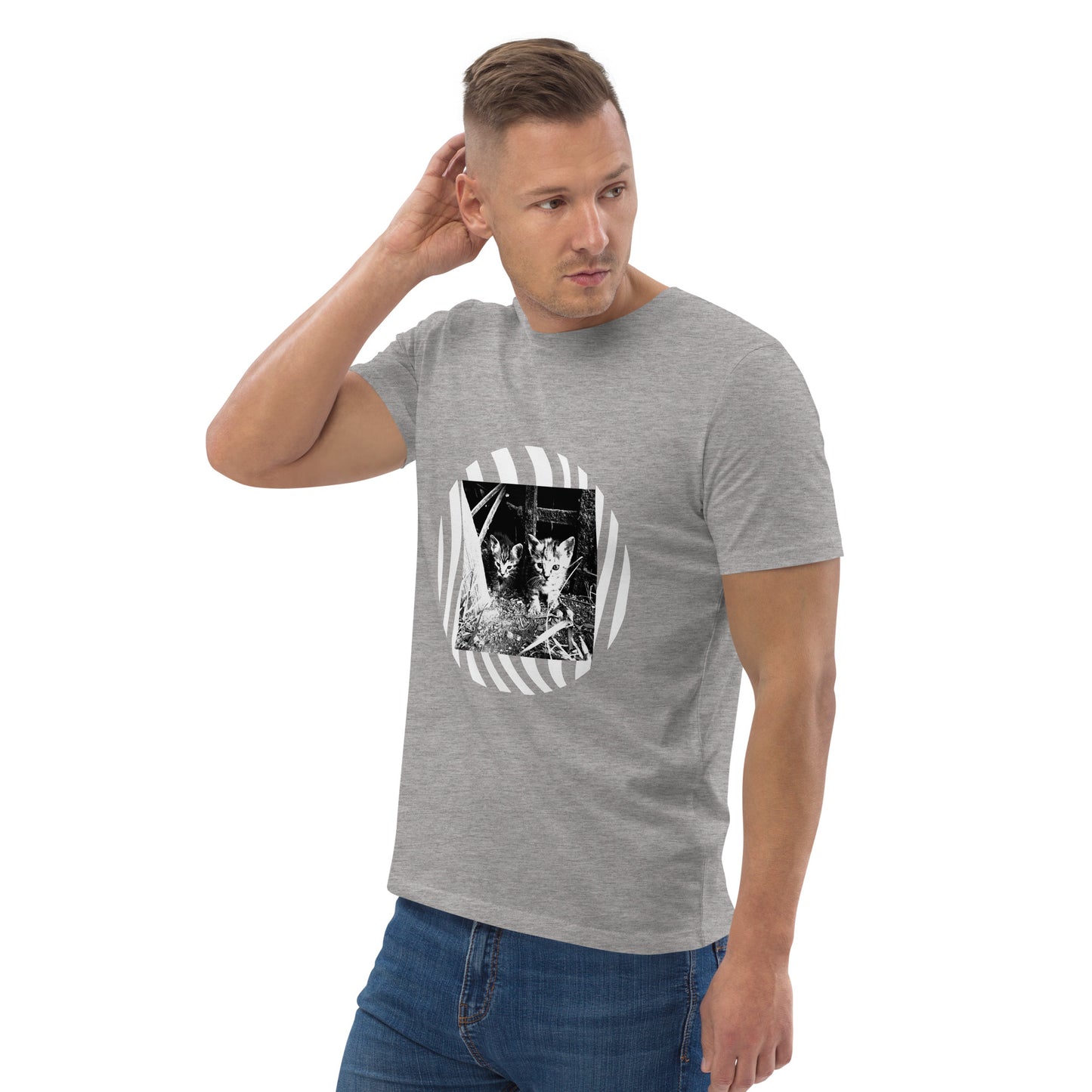 Unisex-Bio-Baumwoll-T-Shirt | Stanley/Stella STTU169 mit dem Motiv 'Katzen'