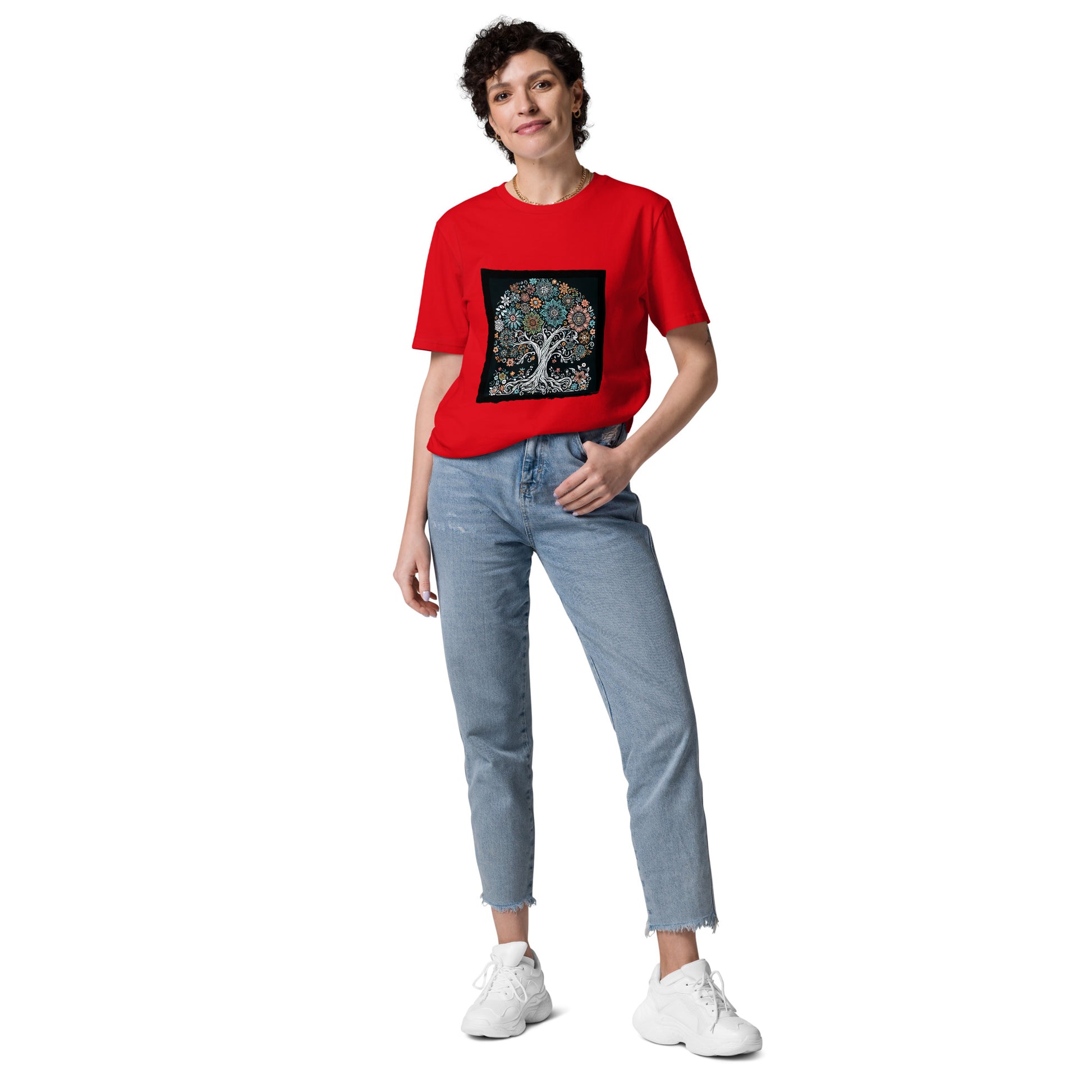 Dieses Unisex-T-Shirt aus 100 % ringgesponnener Bio-Baumwolle ist ein absolutes Muss. Es ist hochwertig, super bequem und das Beste von allem – umweltfreundlich.  Dieses Produkt ist Teil meiner "Baum des Lebens"-Kollektion!  • 100 % ringgesponnene Bio-Baumwolle 