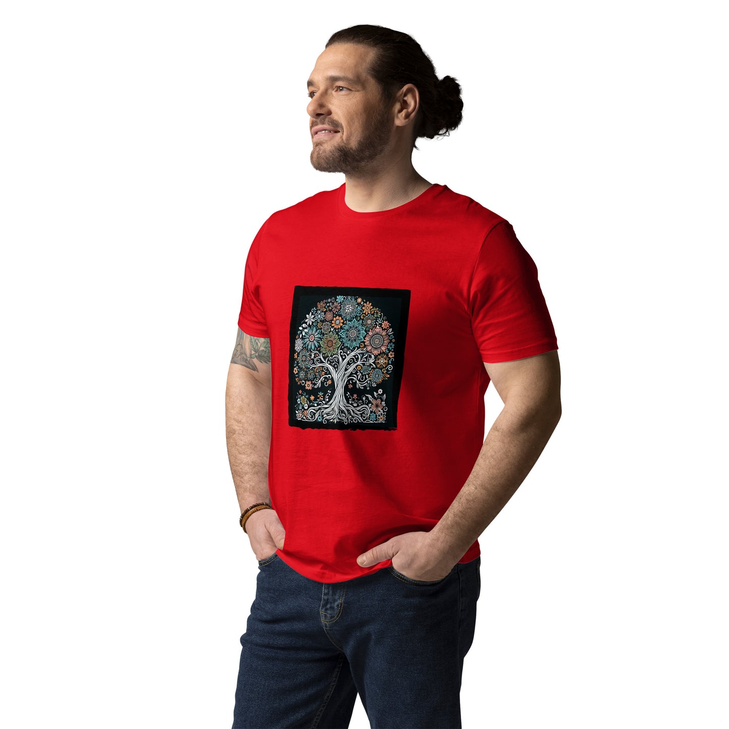 Dieses Unisex-T-Shirt aus 100 % ringgesponnener Bio-Baumwolle ist ein absolutes Muss. Es ist hochwertig, super bequem und das Beste von allem – umweltfreundlich.  Dieses Produkt ist Teil meiner "Baum des Lebens"-Kollektion!  • 100 % ringgesponnene Bio-Baumwolle 